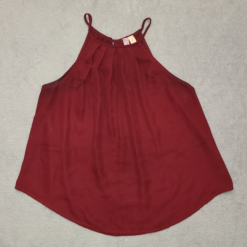 Marron Silk Top